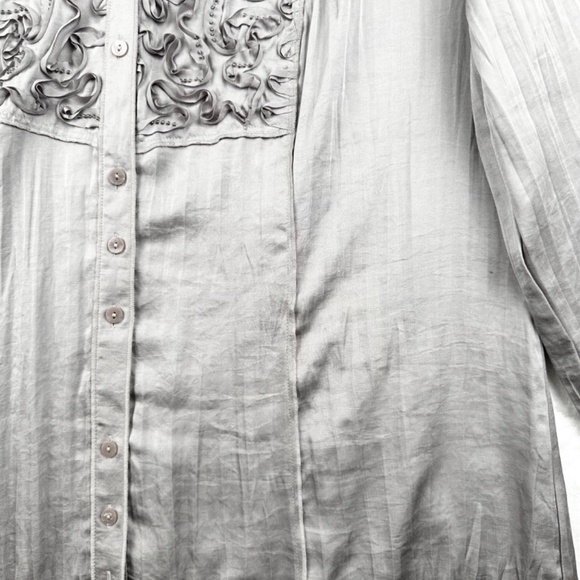 Gerry Weber Grey Beautiful Blouse with Embellished Neckline - Picture 6 of 13